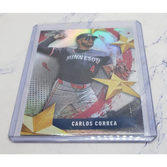 2025 Topps Series 1 - Stars of Mlb Carlos Correa Minnesota Twins #SMLB-28 - Picture 3 of 4